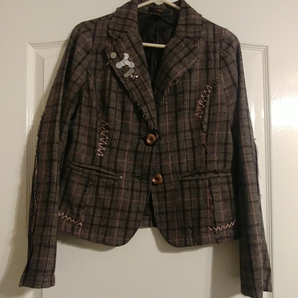 Brown and pink Blazer